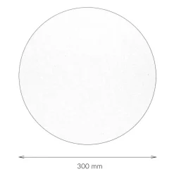 TK Lighting Wandlampe rund Metall Ø 30 cm flach Weiß G9 Modern< Wohnzimmerlampen|Moderne Lampen