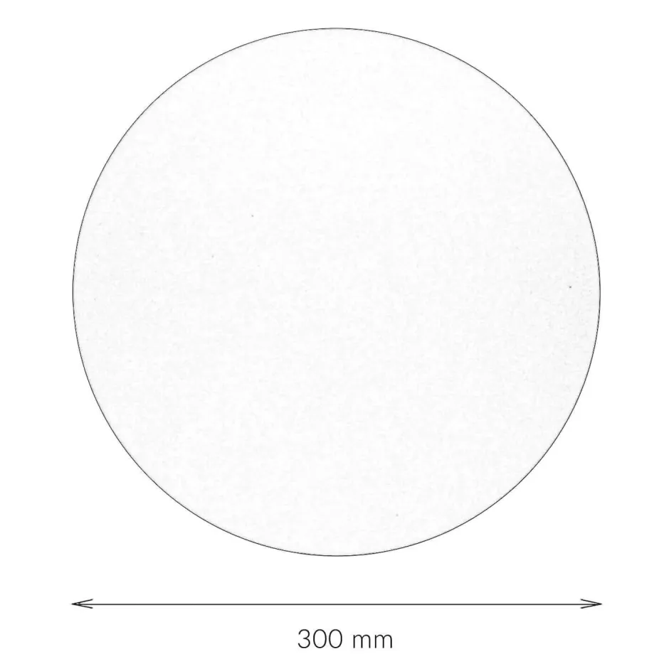 TK Lighting Wandlampe rund Metall Ø 30 cm flach Weiß G9 Modern< Wohnzimmerlampen|Moderne Lampen