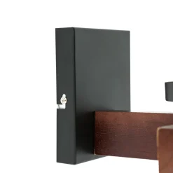 Flurlampen|Küchenlampen*Easylight Wandlampe Rustikal B: 31 cm 2x E27 Metall Regenglas