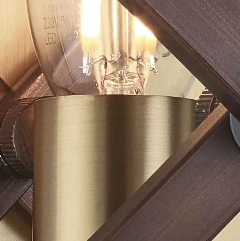 Wandleuchten|Flurlampen*Searchlight Wandlampe Rustikal B: 23 cm klein Metall in Bronze Braun