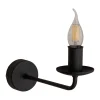 TK Lighting Wandlampe Rustikal Metall Schwarz für E27 dekorativ< Wandleuchten|Wohnzimmerlampen
