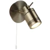 Searchlight Wandlampe Schalter in Messing Antik IP44 GU10 Ø 10 cm Bad< Wohnzimmerlampen|Metall Lampen