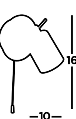 Searchlight Wandlampe Schalter in Messing Antik IP44 GU10 Ø 10 cm Bad< Wohnzimmerlampen|Metall Lampen