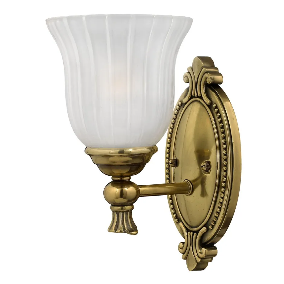 Wandleuchten|Messinglampen*Elstead Wandlampe Schirm Jugendstil IP44 blendarm Badezimmer