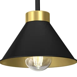 Wandleuchten|Küchenlampen*Easylight Wandlampe Schwarz Gold E27 Metall Loft Design