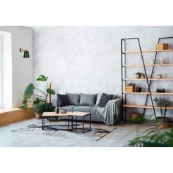 Wandleuchten|Küchenlampen*Emibig Wandlampe Schwarz Holz Metall Schirm Skandinavisch