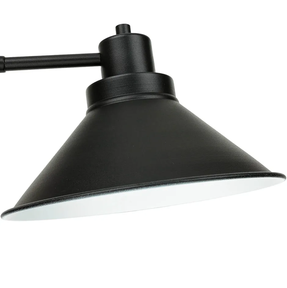 Industrie Lampen|Wohnzimmerlampen*Nowodvorski Wandlampe Schwarz Metall verstellbar XXL E27