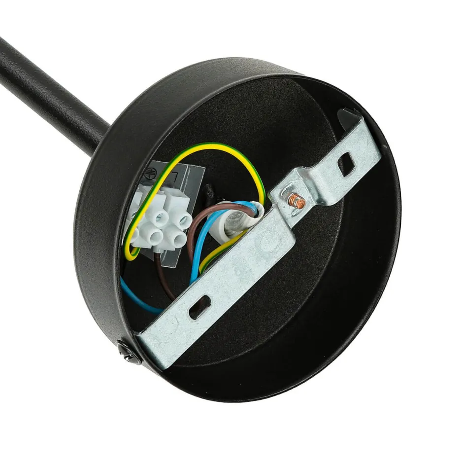 Industrie Lampen|Wohnzimmerlampen*Nowodvorski Wandlampe Schwarz Metall verstellbar XXL E27