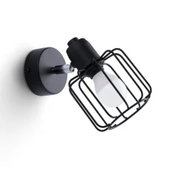 Spots|Wandleuchten*Sollux Wandlampe Schwarz schwenkbar klein Retro E14