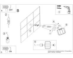Spots|Wandleuchten*Sollux Wandlampe Schwarz schwenkbar klein Retro E14