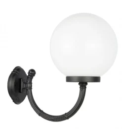 Außenwandleuchten|Vintage Lampen*SU-MA Wandlampe Schwarz Weiß IP43 E27 Vintage Haustür