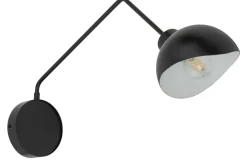 Wandleuchten|Küchenlampen*Sigma Wandlampe Schwarz Weiß Metall H:30 cm E27 stylisch