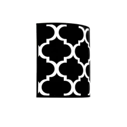 Wandleuchten|Flurlampen*ALDEX Wandlampe Schwarz Weiß Retro Muster Up Down H: 25 cm