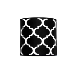 Wandleuchten|Flurlampen*ALDEX Wandlampe Schwarz Weiß Retro Muster Up Down H: 25 cm