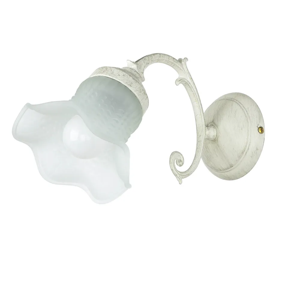 Giovanni Battista Wandlampe Shabby Chic Echt-Messing Glas floral< Wandleuchten|Esszimmer Lampen