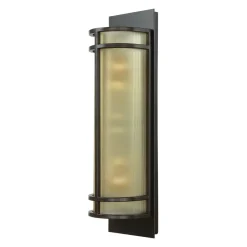 Glaslampen|Designerlampen*Elstead Wandlampe SHOJI Bronze Vintage Leuchte Flur Diele