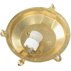 Außenwandleuchten|Moderne Lampen*Lido Wandlampe SIFNOS Messing IP64 rund Ø24cm Außenwand