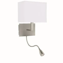 Wandleuchten|Moderne Lampen*Searchlight Wandlampe Silber farben