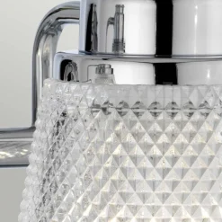 Elstead Wandlampe Spiegel LED G9 IP44 B: 34,5 cm Metall Glas in Chrom< Wandleuchten|Badezimmer Lampe