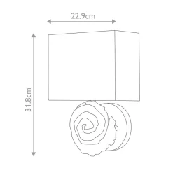 Wandleuchten|Flurlampen*Elstead Wandlampe Stoff 31,8 cm hoch Creme Weiß