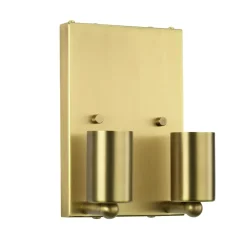 Elstead Wandlampe Stoff Creme Messing Up Down wohnlich< Wandleuchten|Flurlampen