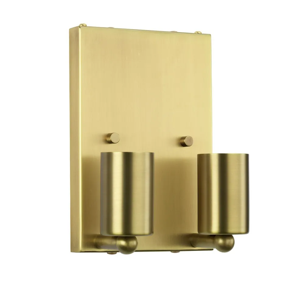 Elstead Wandlampe Stoff Creme Messing Up Down wohnlich< Wandleuchten|Flurlampen