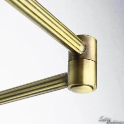 Giovanni Battista Wandlampe Stoffschirm Weiß aus Echt-Messing< Wandleuchten|Lampen Aus Aller Welt