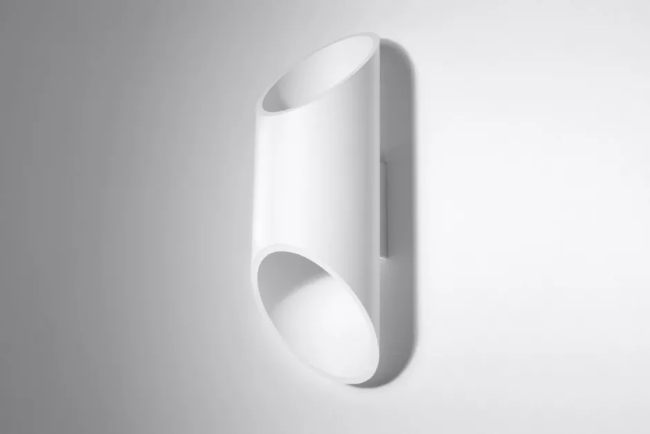 Sollux Wandlampe Up & Down Spot Weiß H:30cm Ø10cm NIXON< Wandleuchten|Flurlampen