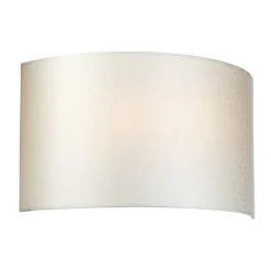 Wandleuchten|Flurlampen*Elstead Wandlampe Up Down in Creme Chrom Stoff Kunstseide