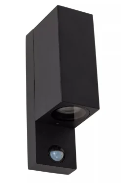 Außenwandleuchten|Fassadenstrahler* Wandlampe Up Down Sensor Aluminium B:7 cm IP65 GU10