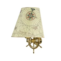 Wandleuchten|Lampen Aus Aller Welt*Laura Suardi Wandlampe VELIERO Messing Maritim außergewöhnlich