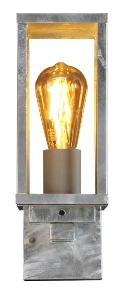 Eco-Light Wandlampe Vintage Aluminium in Zink IP44 E27 B:11 cm< Metall Lampen|Vintage Lampen