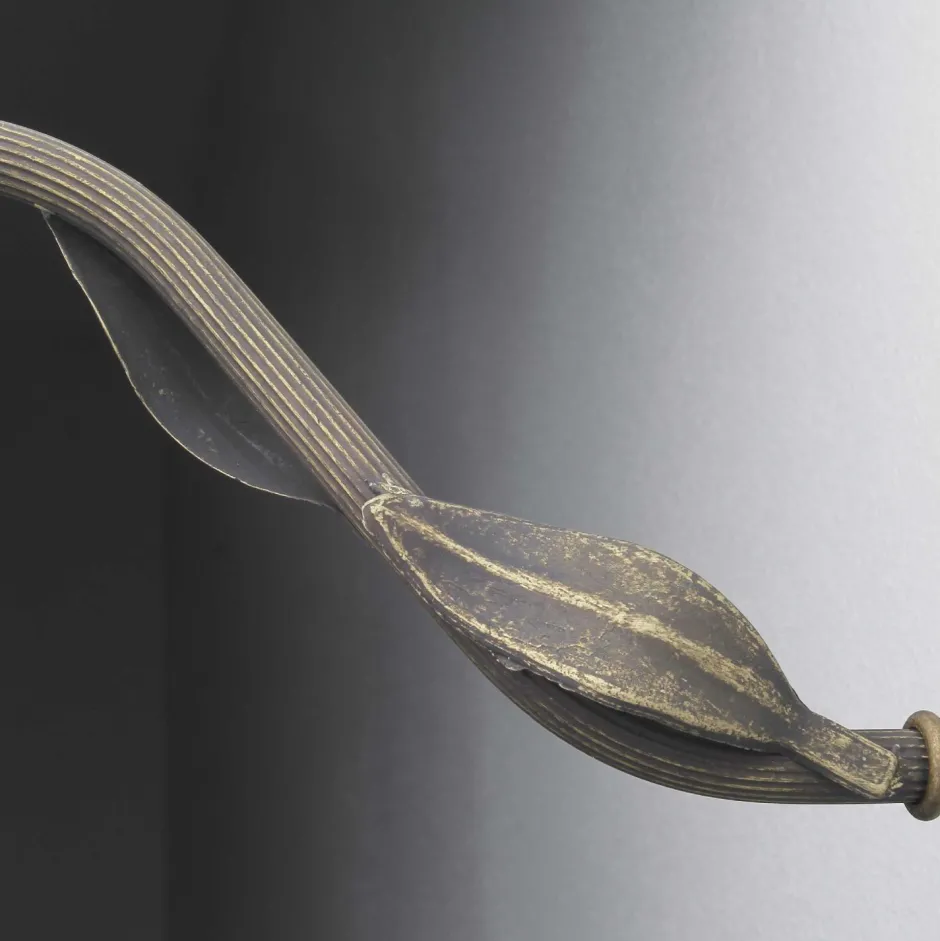 Wohnzimmerlampen|Glaslampen*Giovanni Battista Wandlampe Weiß aus Glas und Echt-Messing