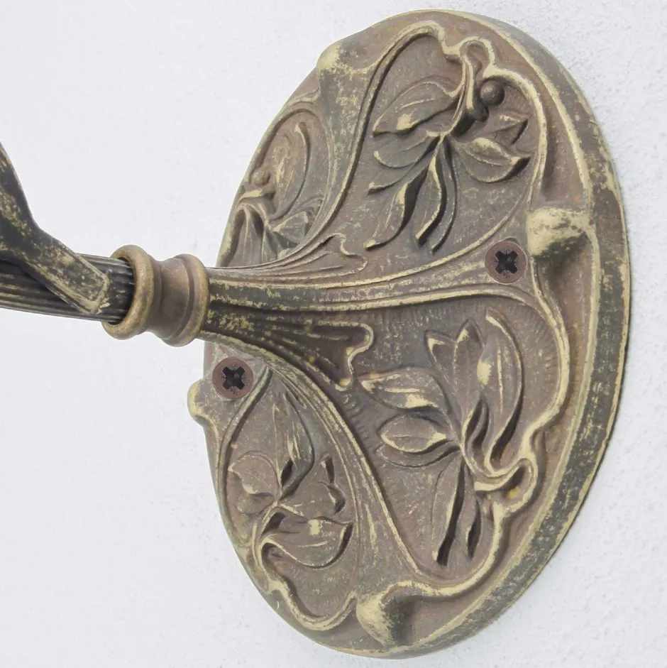 Wohnzimmerlampen|Glaslampen*Giovanni Battista Wandlampe Weiß aus Glas und Echt-Messing