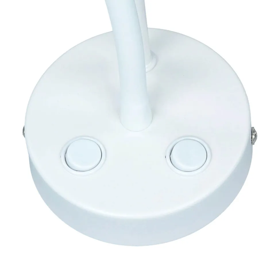 Wandleuchten|Moderne Lampen*Easylight Wandlampe Weiß E27 mit Leselampe verstellbar GU10