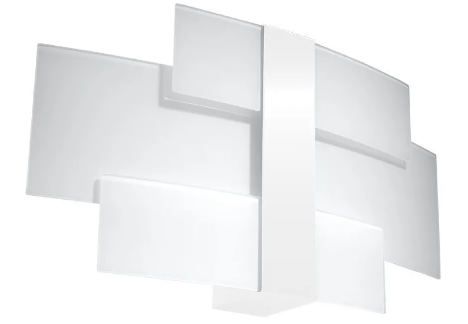 Sollux Wandlampe Weiß Glas Metall Modern 2x G9 MAGO< Wandleuchten|Flurlampen