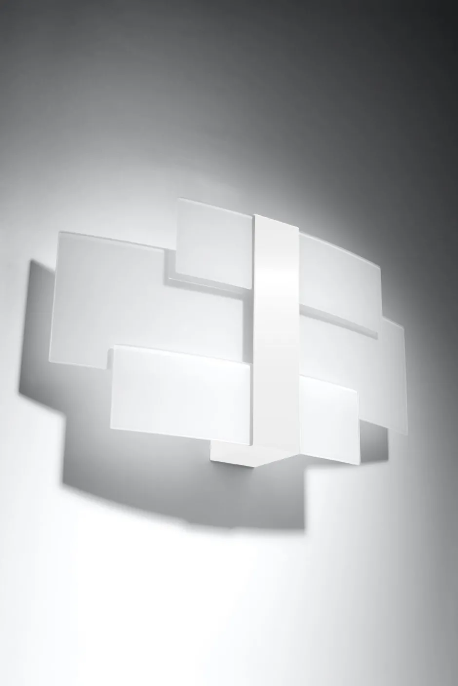 Sollux Wandlampe Weiß Glas Metall Modern 2x G9 MAGO< Wandleuchten|Flurlampen