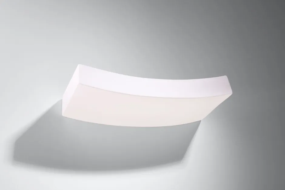 Sollux Wandlampe Weiß Keramik 36 cm dekorativ bemalbar 2x G9< Wandleuchten|Flurlampen