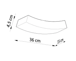 Sollux Wandlampe Weiß Keramik 36 cm dekorativ bemalbar 2x G9< Wandleuchten|Flurlampen