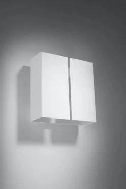 Sollux Wandlampe Weiß Metall eckig Up Down 2x G9 dekorativ< Wandleuchten|Flurlampen