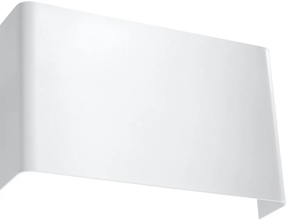 Sollux Wandlampe Weiß Metall eckig Modern flach SPURIA< Moderne Lampen|Küchenlampen