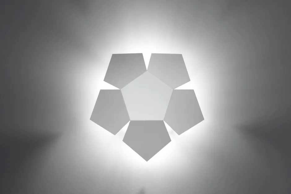 Sollux Wandlampe Weiß Metall Lichteffekt Modern dekorativ< Wandleuchten|Flurlampen