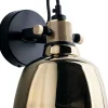Wohnzimmerlampen|Glaslampen*Nowodvorski Wandlampe ZERO in Gold Glas rund Look Spot Lampe