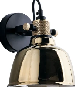 Wohnzimmerlampen|Glaslampen*Nowodvorski Wandlampe ZERO in Gold Glas rund Look Spot Lampe