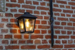 Metall Lampen|Gartenlaternen*Eco-Light Wandlaterne außen Aluminium Glas E27 IP44 20 cm hoch