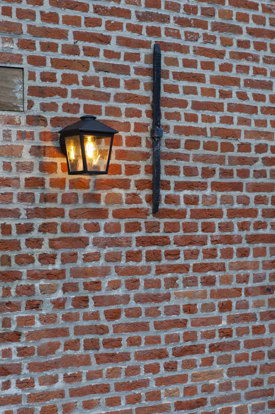 Metall Lampen|Gartenlaternen*Eco-Light Wandlaterne außen Aluminium Glas E27 IP44 20 cm hoch