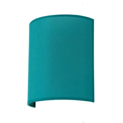 Wandleuchten|Flurlampen*Duolla Wandleuchte ALICE Stoff Schirm Petrol halbrund Loft