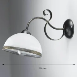 Luminex Wandleuchte ANTICA in Messing Patina< Wandleuchten|Esszimmer Lampen