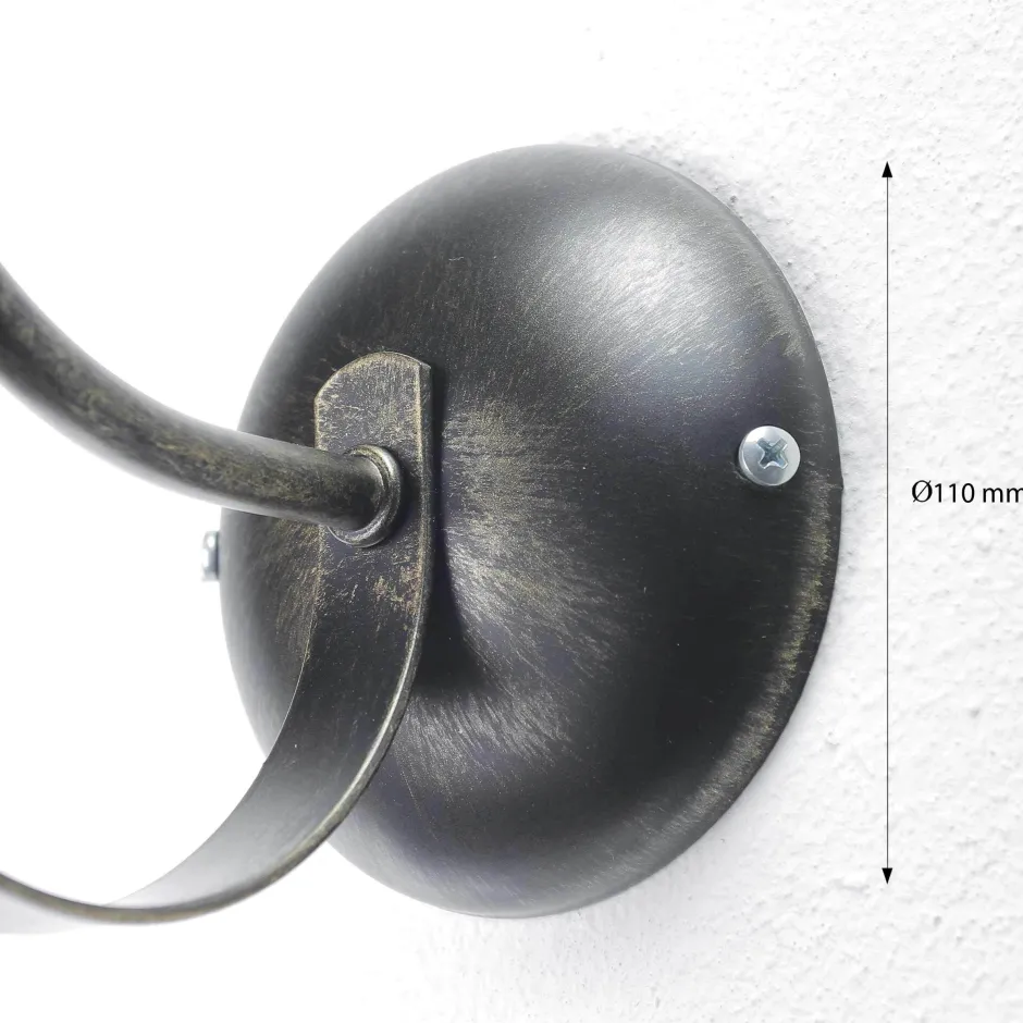 Luminex Wandleuchte ANTICA in Messing Patina< Wandleuchten|Esszimmer Lampen