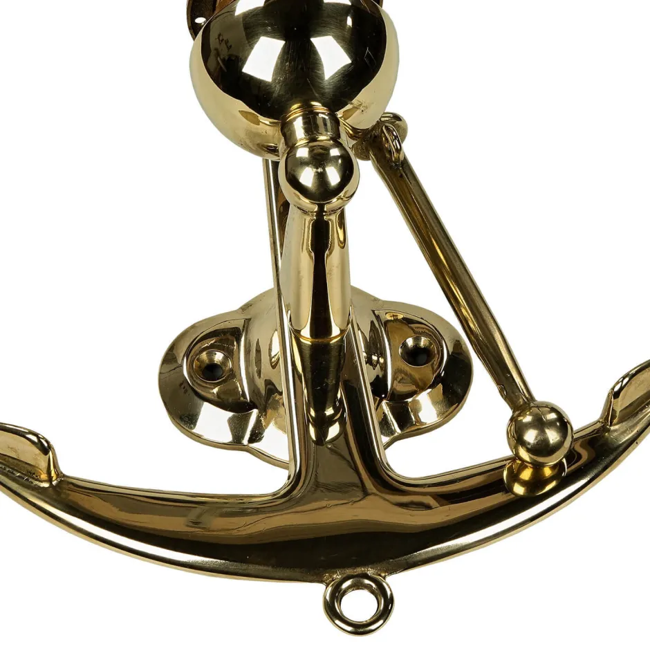 Metall Lampen|Messinglampen*Laura Suardi Wandleuchte Antik aus Messing Maritim edel